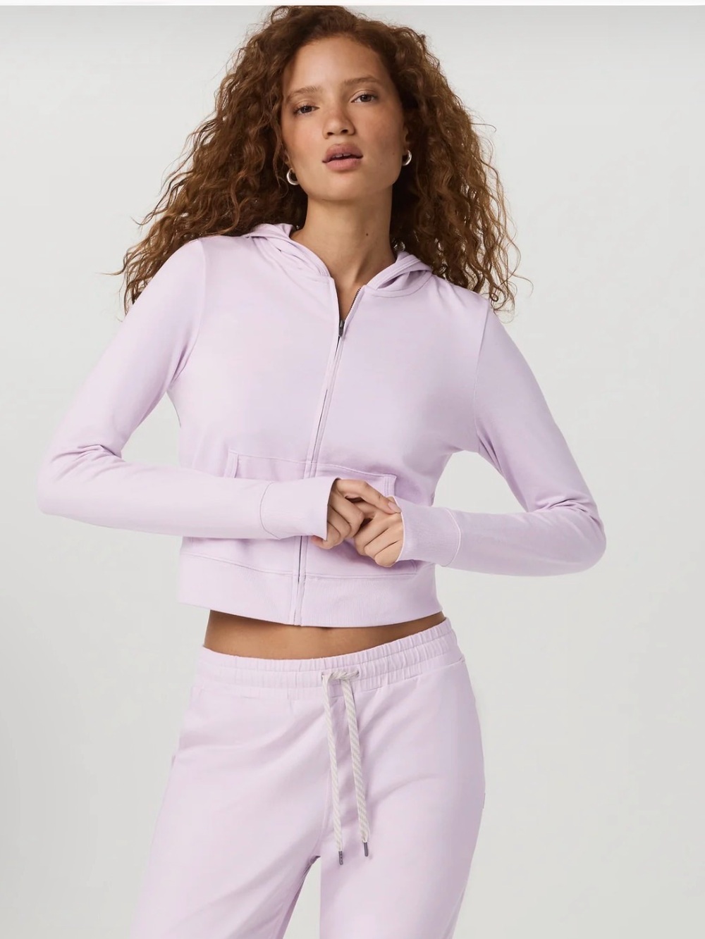 02. Vuori Halo Mini hoodie in lilac breeze